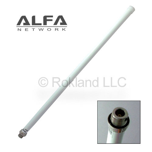 Alfa 9 dBi AOA-2409TF A 2.4 GHz outdoor Wi-Fi omni-directional antenna N-female