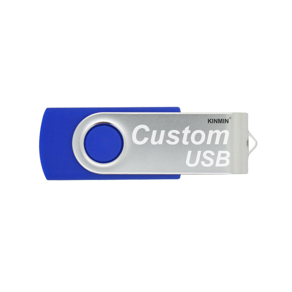 Lot 50 Custom Swivel USB Flash Drives Promotional Product Personalized with Logo