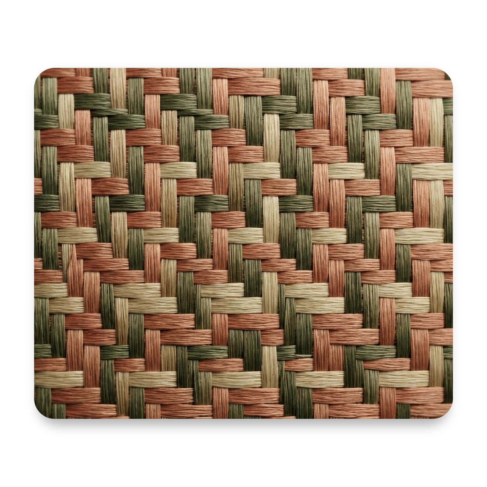 Carbon Fiber — Earth Tones Mouse Pad 9.25x7.75 Non-Slip Desk Mat