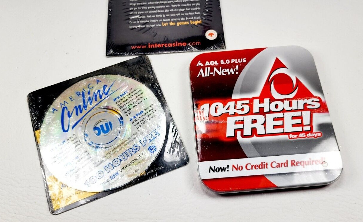 Vintage America Online AOL Disc Version 3.0 NEW Factory 3 SEALED Disks Rare