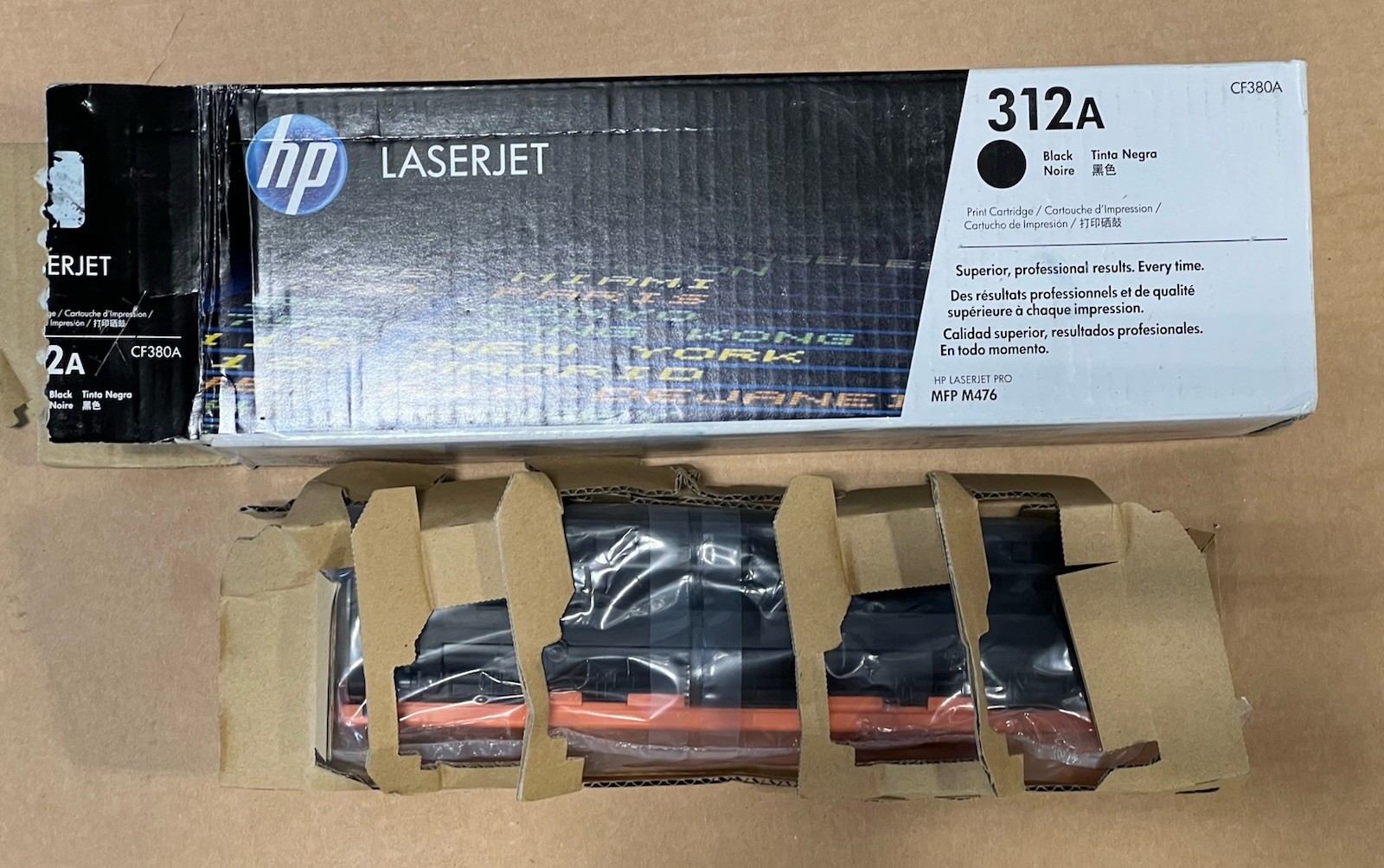 HP 312A Black Toner Cartridge CF380A for Color LaserJet Pro MFP M476 - Open Box