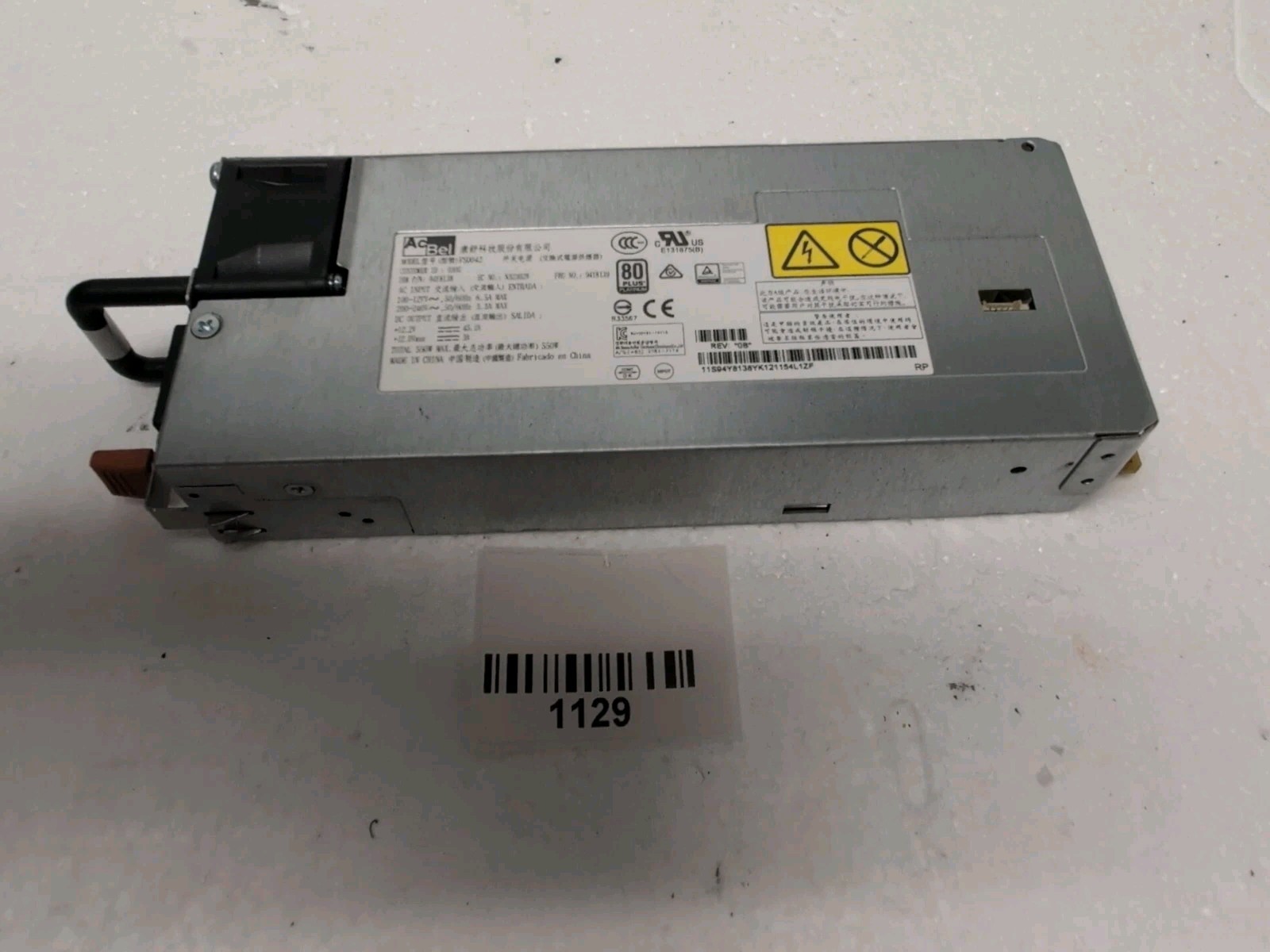 🔥 ACBEL FSD042 IBM 94Y8138 94Y8139 SERVER POWER SUPPLY 550W  -