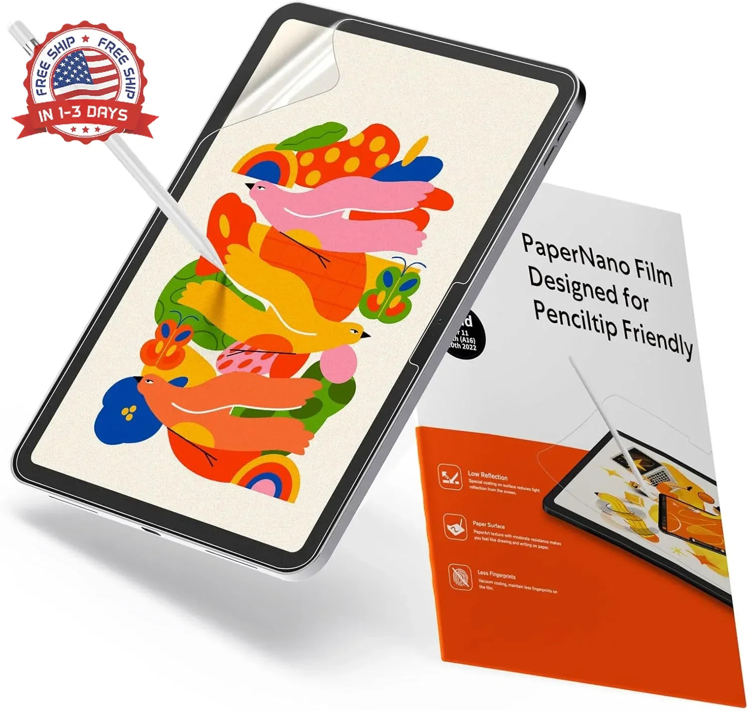 KCT 2 Pack Paperfeel Screen Protector Compatible with iPad A16 11th Generation 2