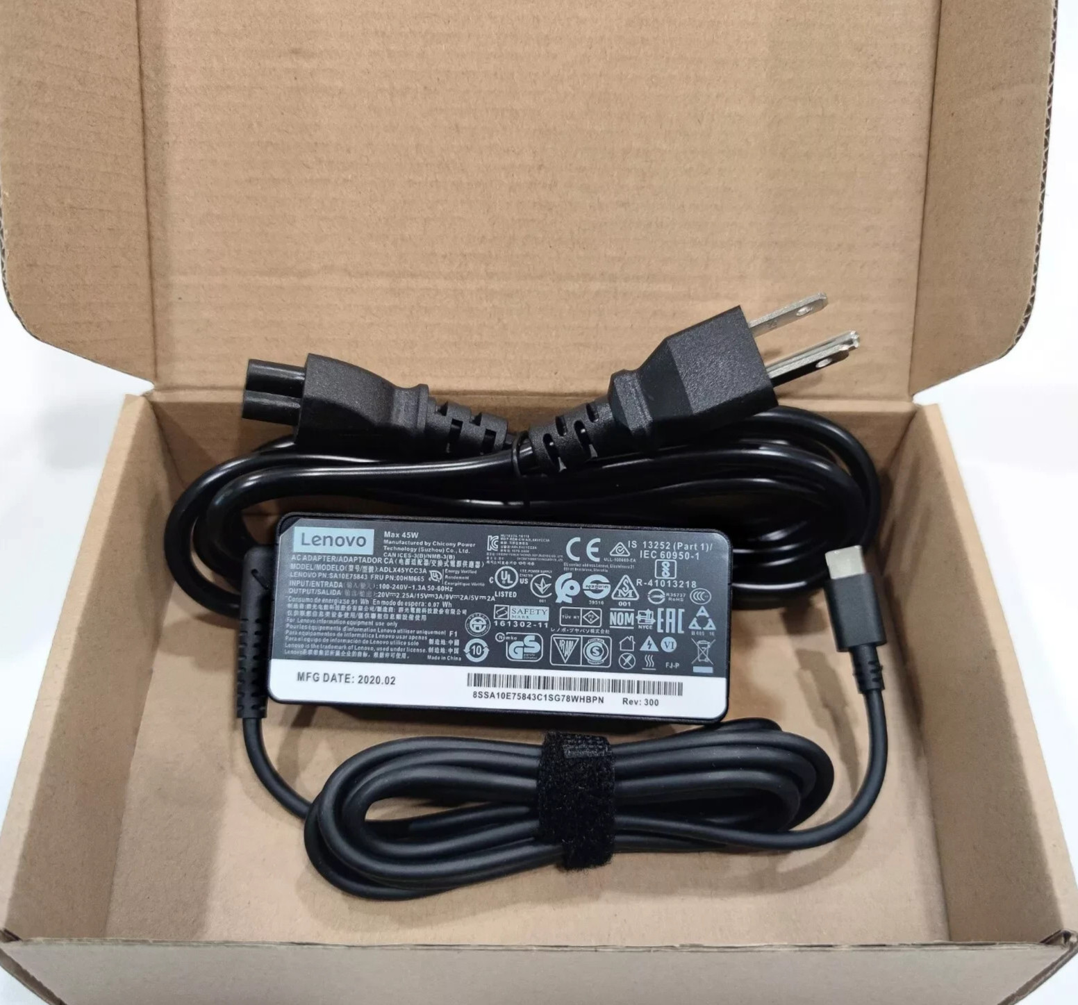OEM Genuine 45W USB-C Charger For Lenovo ThinkPad X1 Carbon 5th 6th 7th Gen 2017