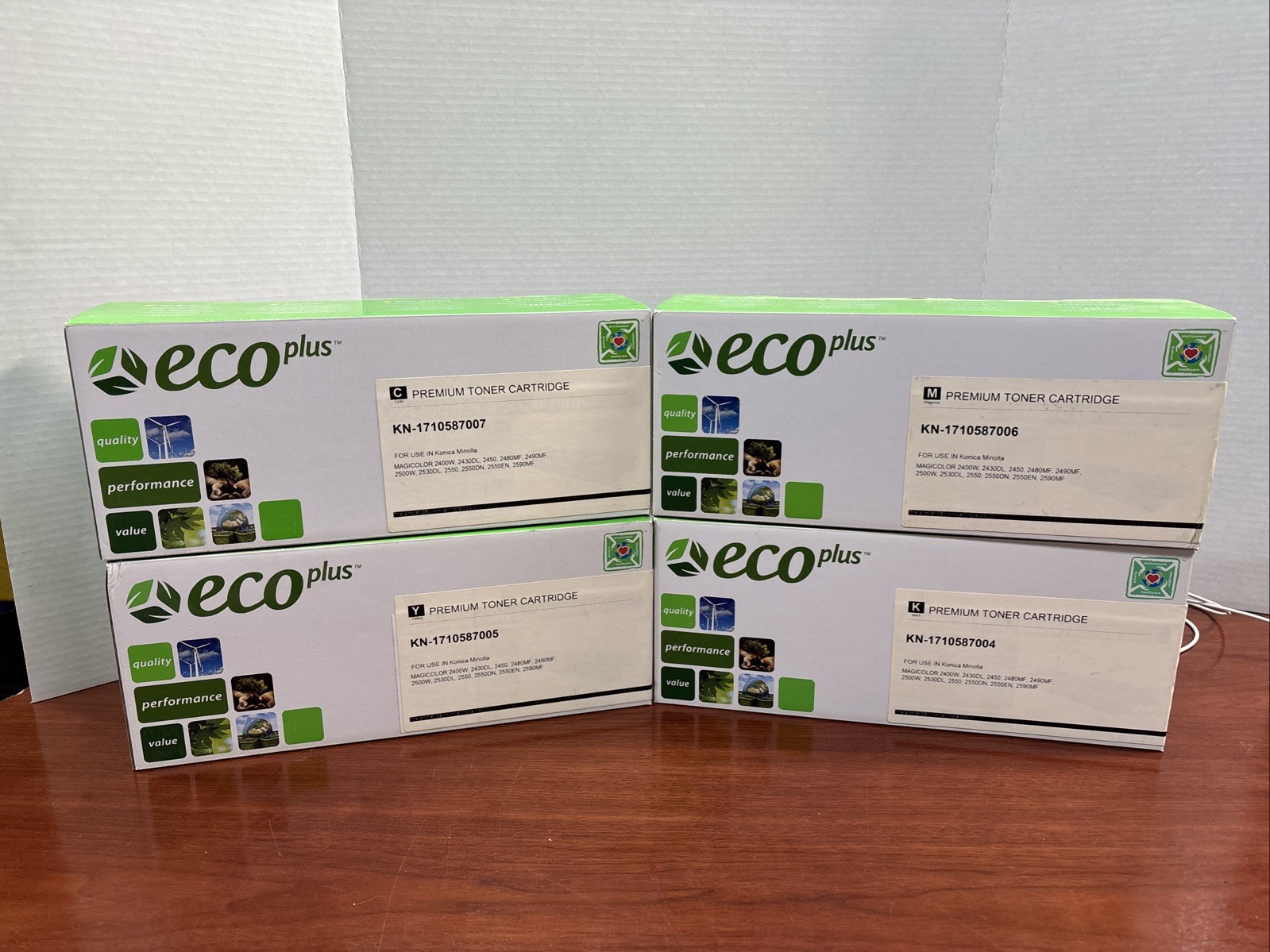 Lot of 4~ ECO Plus Premium Toner Cartridge For Konica Minolta ~ NEW