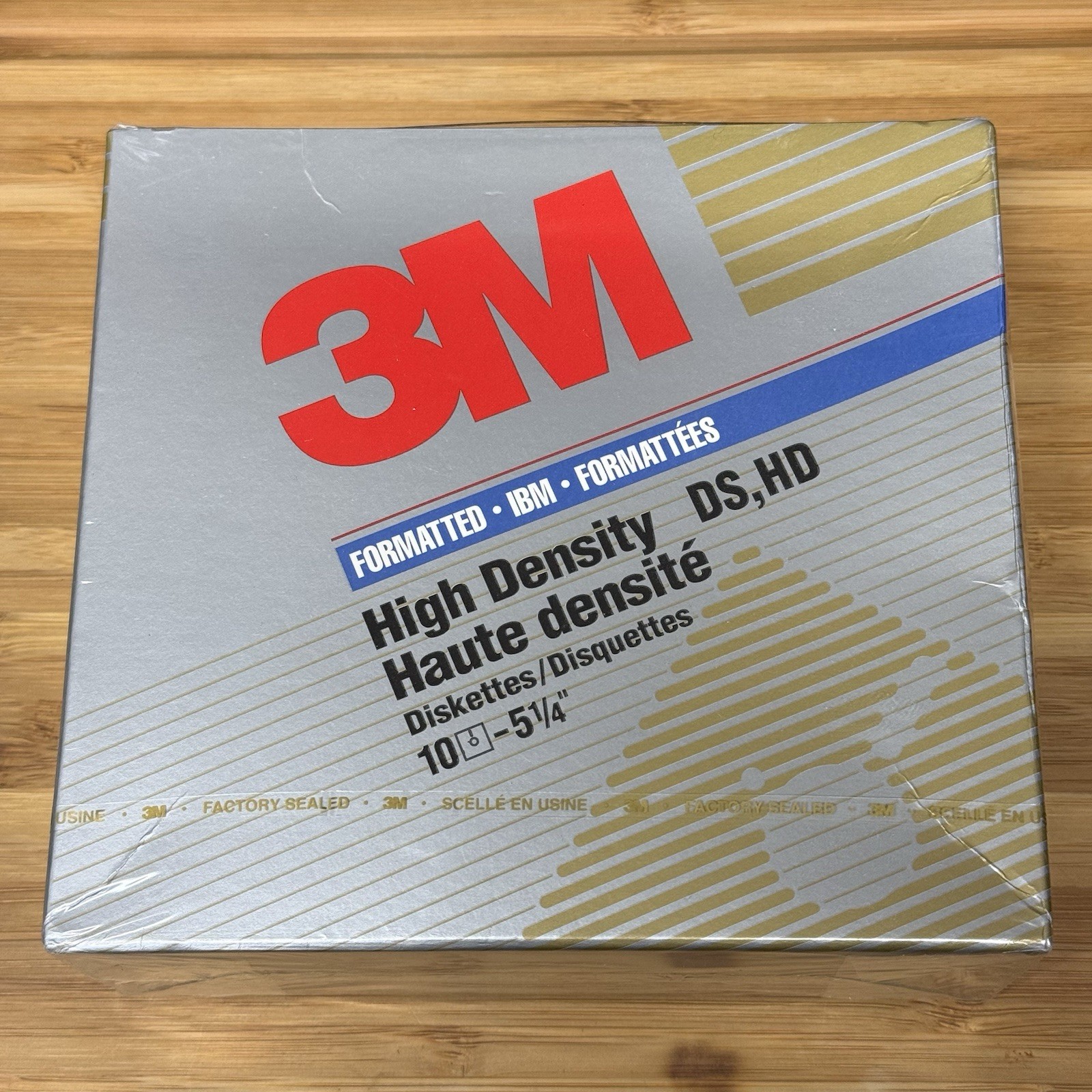 3M 12883 5.25" Floppy Disks DS HD 1.2MB Sealed Box of 10 Vintage