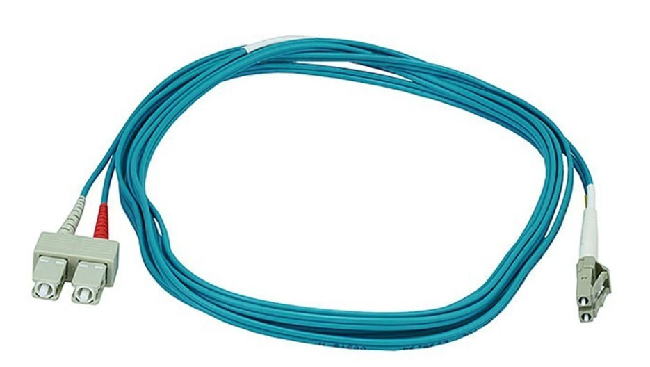 Lot of 2 -Monoprice 6394 Aqua 32.8ft LC-LC Multi-Mode Fiber Optic Network Cable