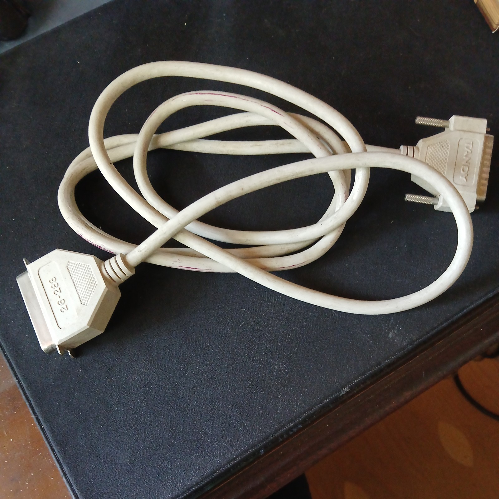 Vintage Tandy Shielded Printer Cable - 26-288 (Male DB25 To Male 36 Pin)
