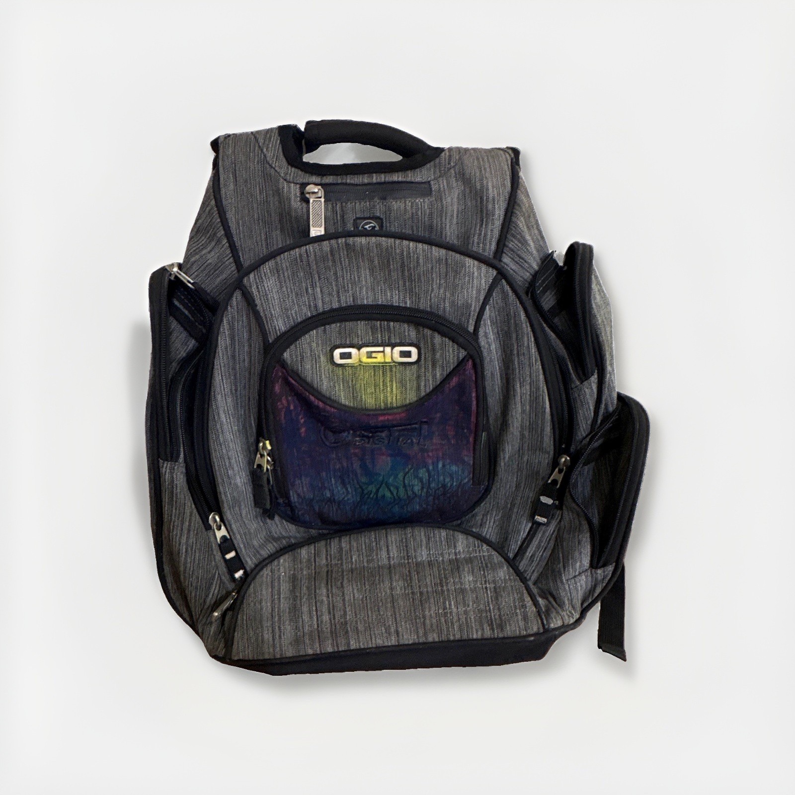 OGIO Renegade RSS Padded Nylon Laptop Backpack for 17 in, Gray/Black