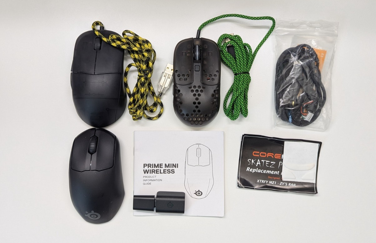 12x Gaming Mouse Bundle Lot — Xtrfy, SteelSeries, EGG, Roccat, Gwolves — Used