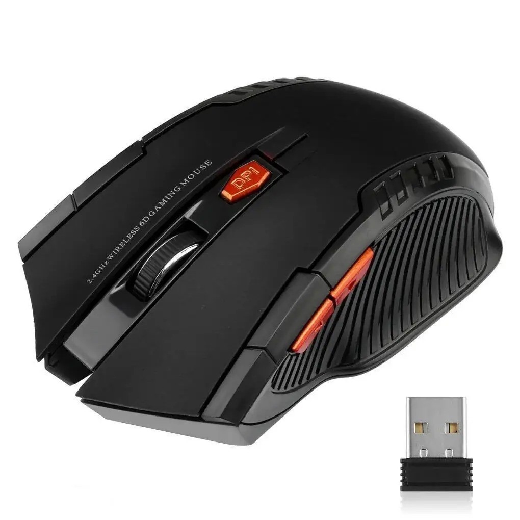 2.4G Wireless Mouse 1600DPI Optical Mouse Gamer for Computer 6 Buttons Wireless