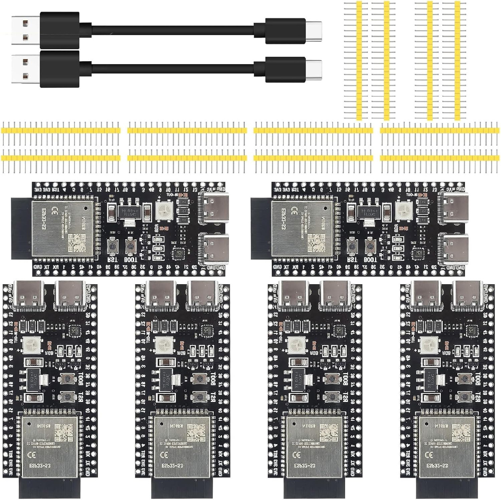 6-Pack ESP32 S3 Development Board N16R8 WiFi Bluetooth IoT Modules Kit