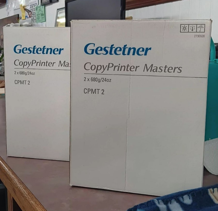 Gestetner 2730920 Copy Print Masters CPMT2   NOS