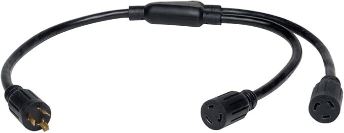 Tripp Lite Heavy-Duty Power Cord Y Splitter Cable for PDU and UPS 20A, 10AWG