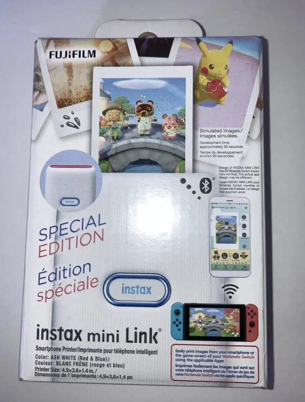 Fujifilm Instax Mini Link for Nintendo Switch Smartphone Printer Special Edition