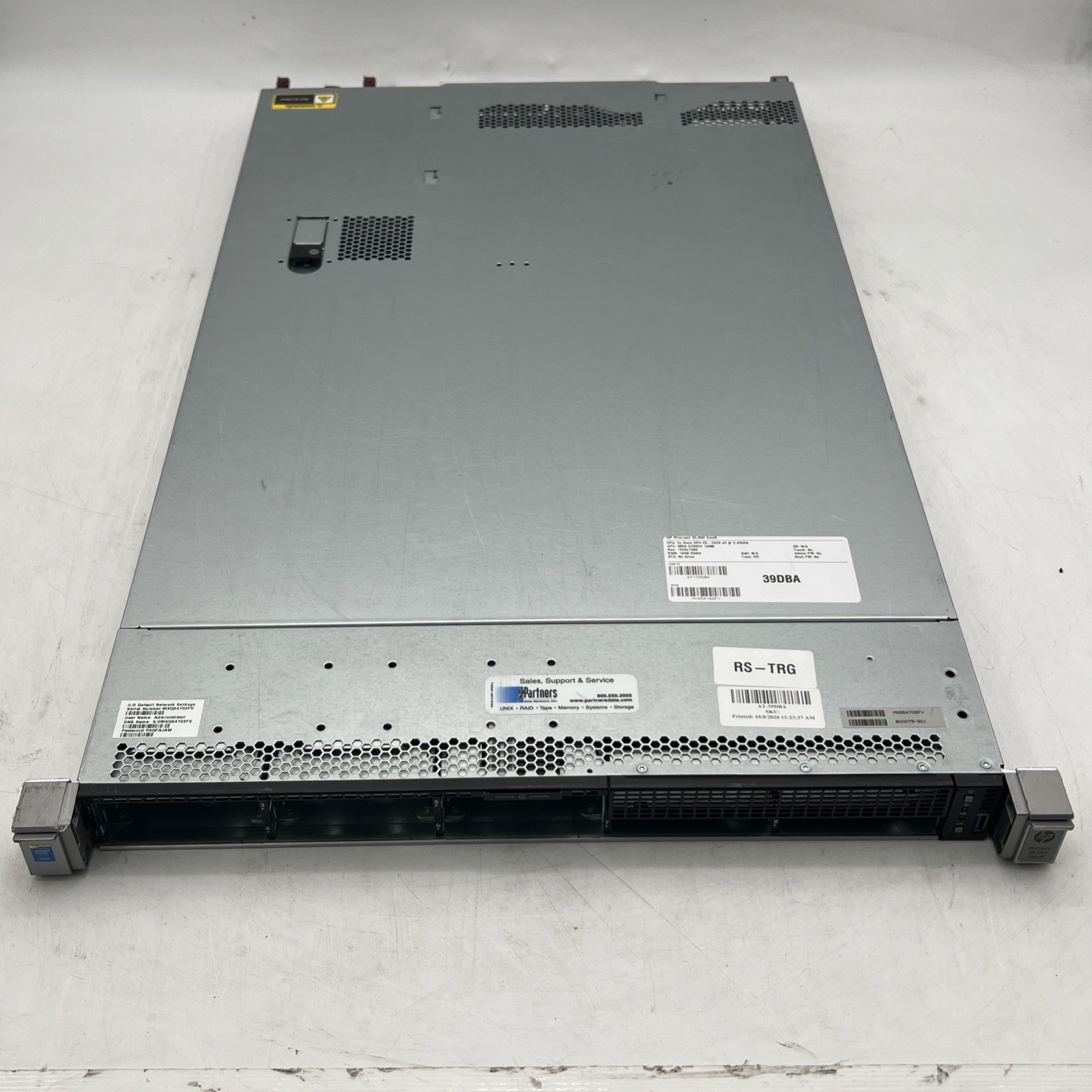 HP ProLiant DL360 Gen9 Server 1x Intel Xeon E5-2609 V3 1.9GHz 16GB RAM No HDD/OS