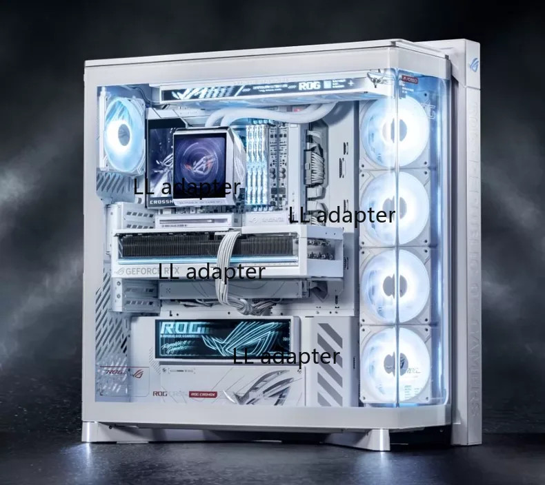 NEW ROG Cronox GR801 Case, the flagship model with a curved design (White)