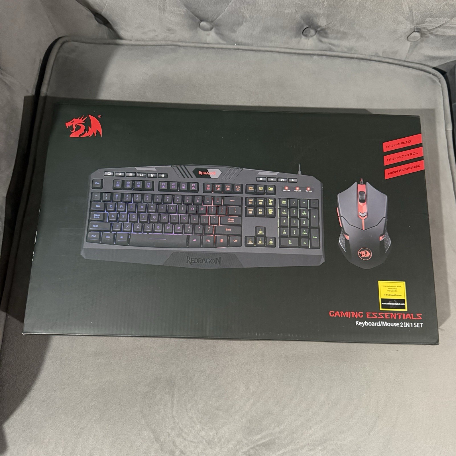Redragon S101-3 Keyboard & Mouse Combo 2 In 1 Set - Gaming Essentials
