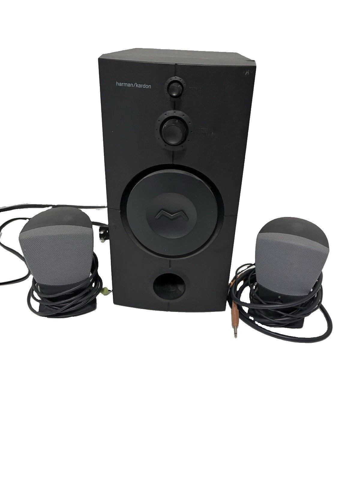 Harmon Kardon 3 Piece Multi Media System. Subwoofer & Speakers. Estate Find.