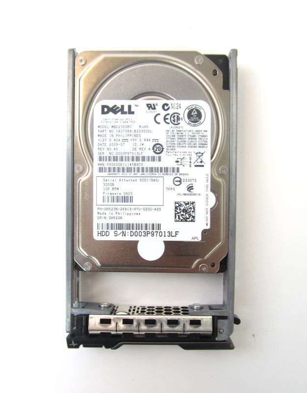 H523N 300GB 10K 2.5″ SAS Enterprise Drive Toshiba MBD2300RC W/Tray 0H523N
