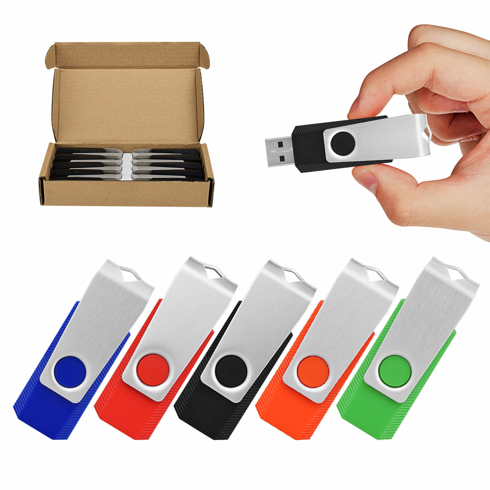 KOOTION 5/10 Pack 2g 4g 8g 16g 32g 64g USB 2.0 Flash Drives Memory Sticks U Disk