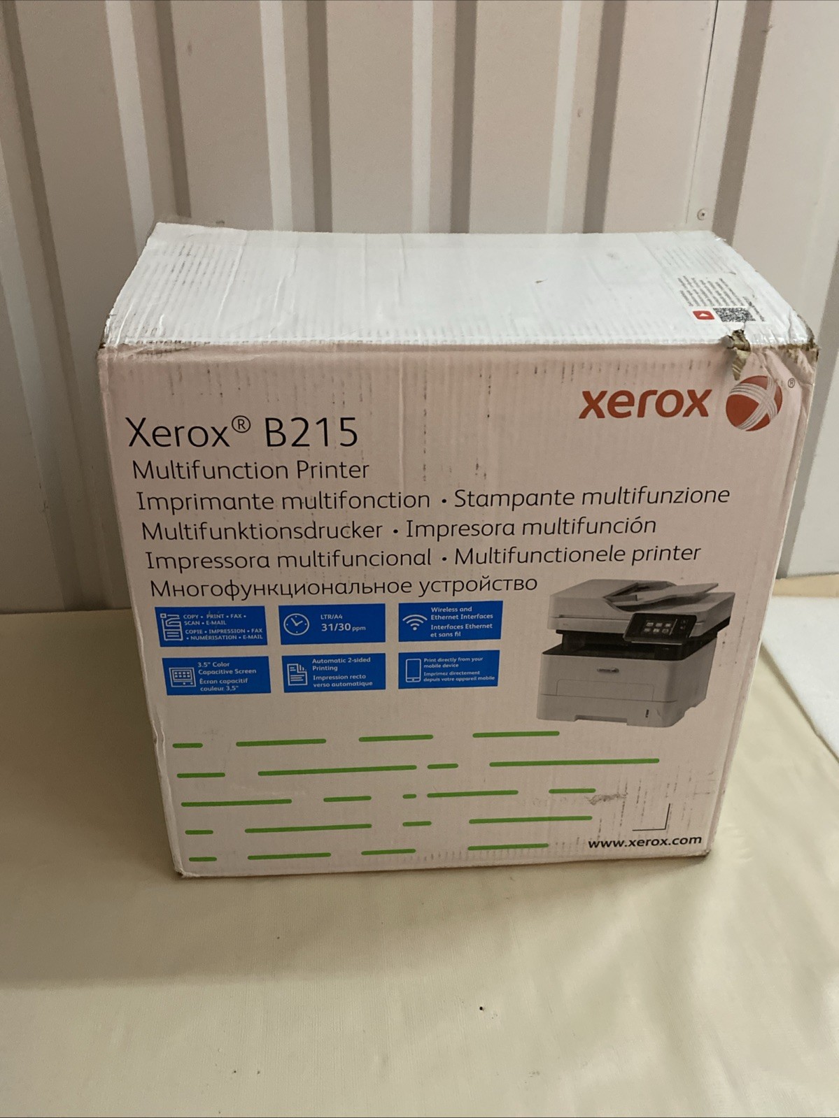 Xerox B215 Duplex Wireless Multifunction Monochrome Laser Printer New Open Box