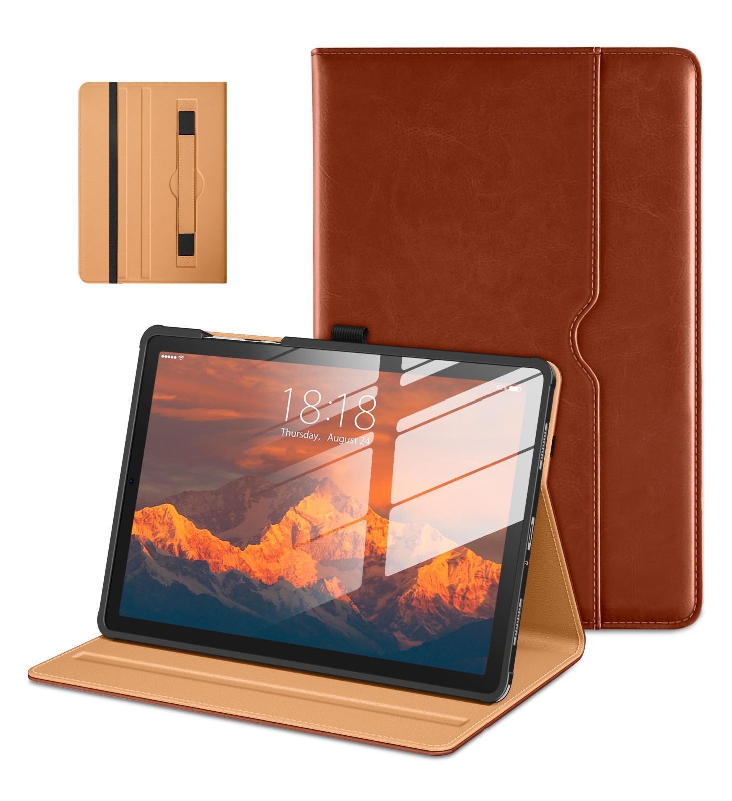 DTTO for Samsung Galaxy Tab A11 Plus/A9+ Plus 11 inch Case, Brown