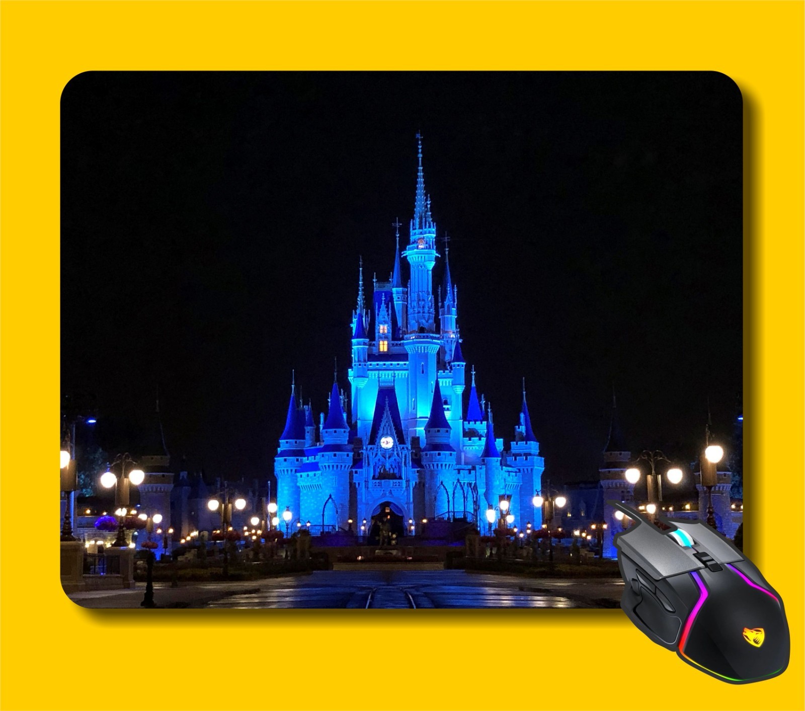 Cinderella Castle MAGIC kINGDOM Walt Disney Computer Mouse Pad Mat jd1