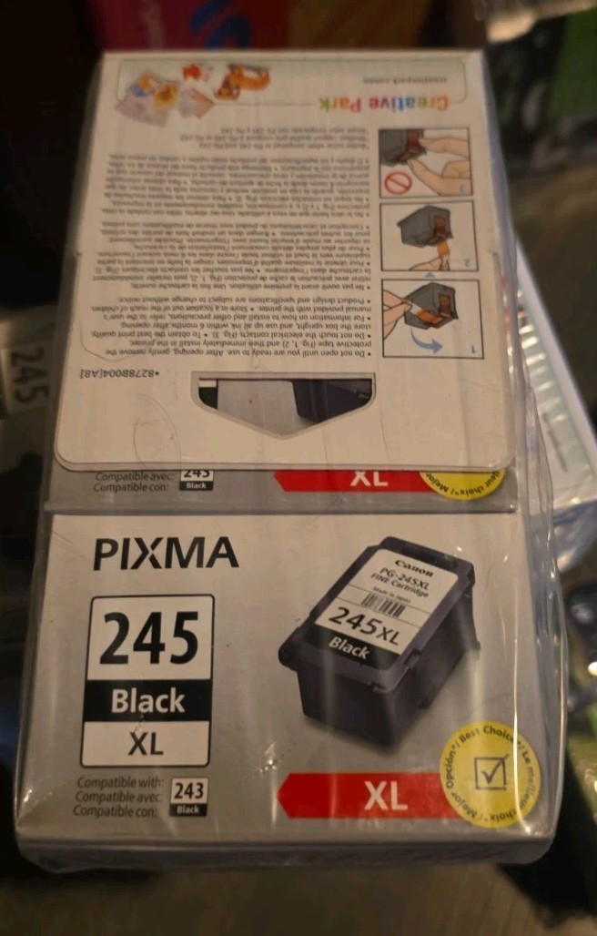 Lot Of 3 Genuine Canon PG-245 Black Ink Cartridge OEM PIXMA 