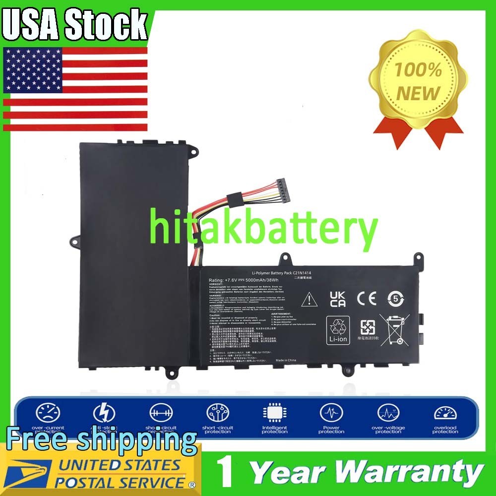 C21N1414 Battery For Asus X205TA-1A X205TA-1B X205TA-1G X205TA-1R CKSE321D1 38Wh