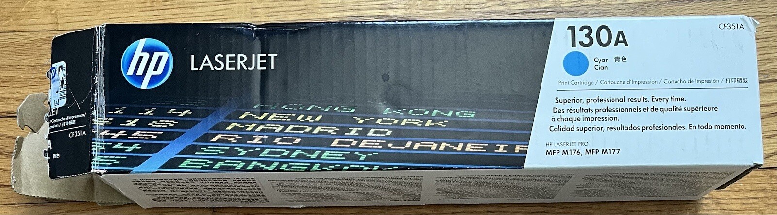 Genuine OEM Sealed HP 130A CF351A Cyan Toner Cartridge NEW