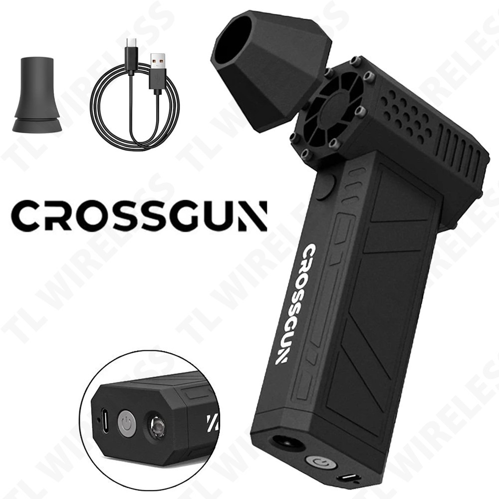 CROSSGUN X3 Pro Compressed Air Duster Electric Mini Turbo Fan 130,000 RPM Light