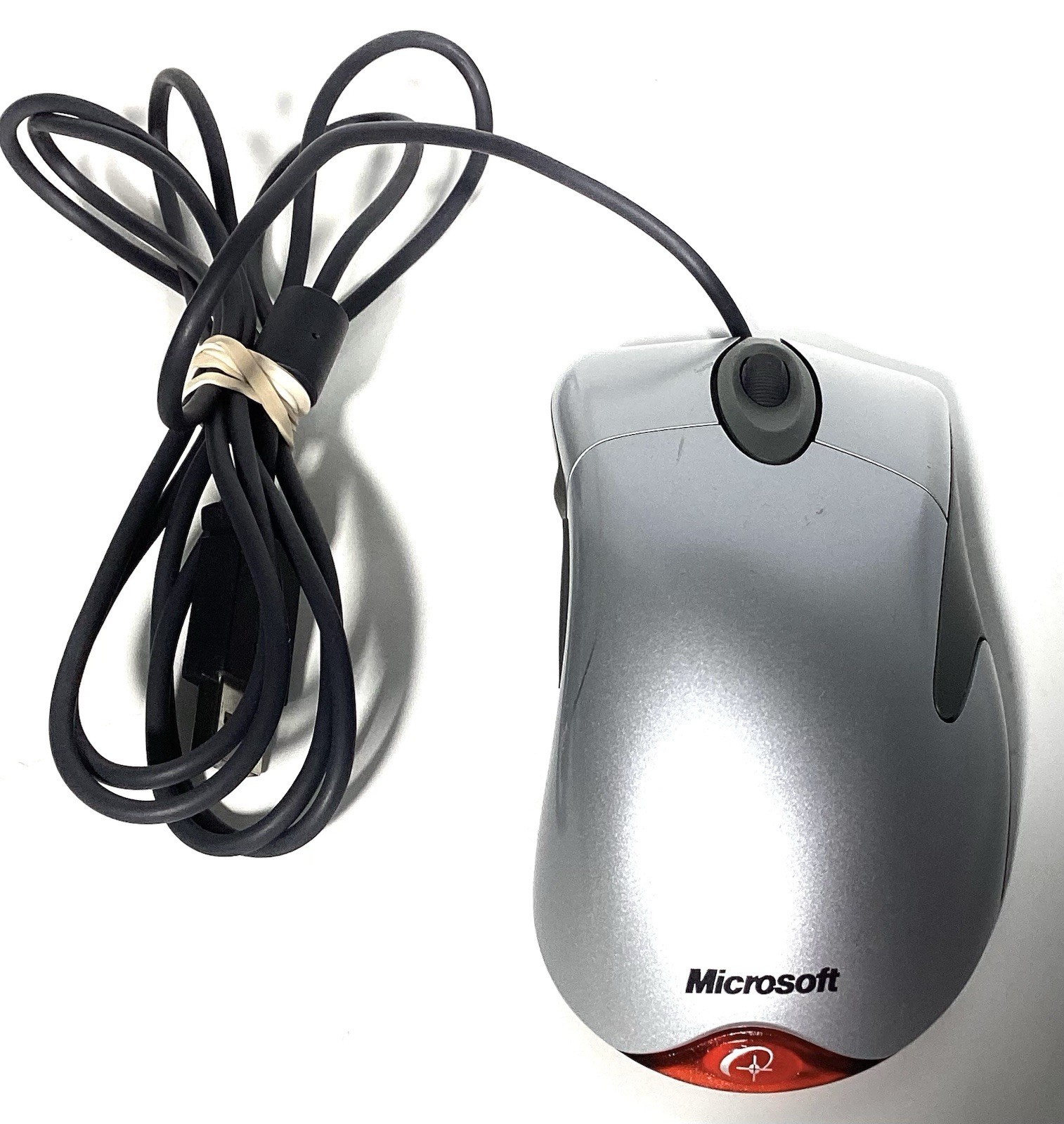 Microsoft IntelliMouse Explorer 3.0 USB PS/2 Compatible Mouse Works Silver Grey