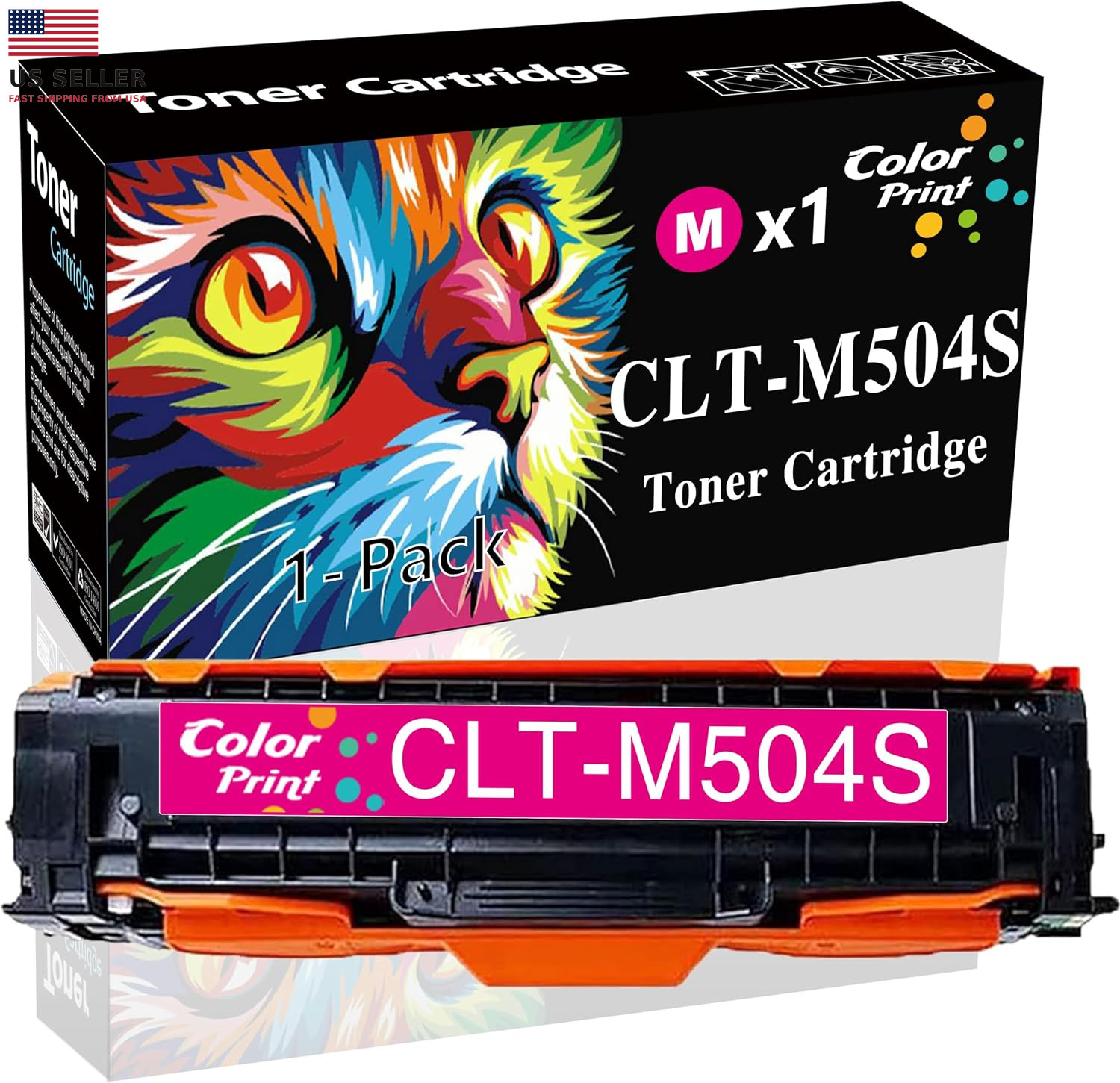 (1-Pack Magenta)  Compatible 504S Toner Cartridge Replacement for Sam