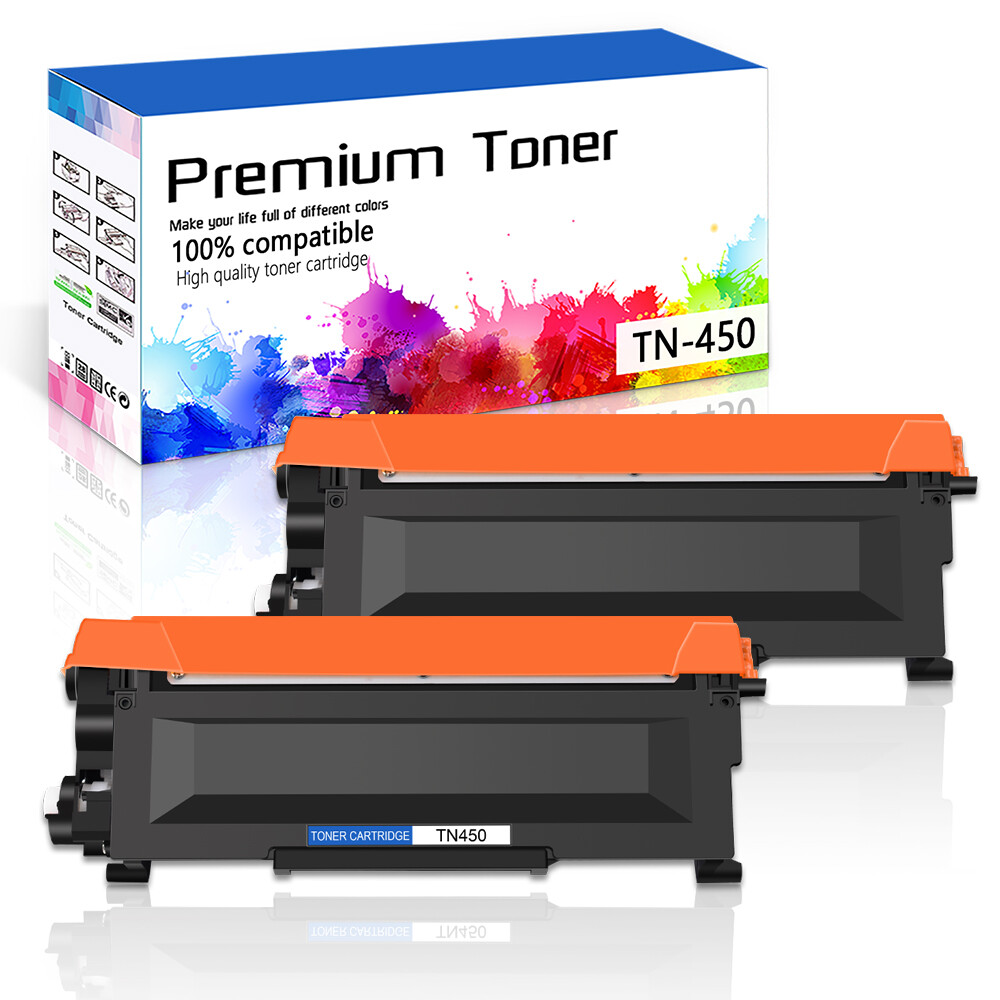 2PK TN450 TN420 Toner Cartridge for Brother IntelliFax 2840 2890 2940 2950 2990