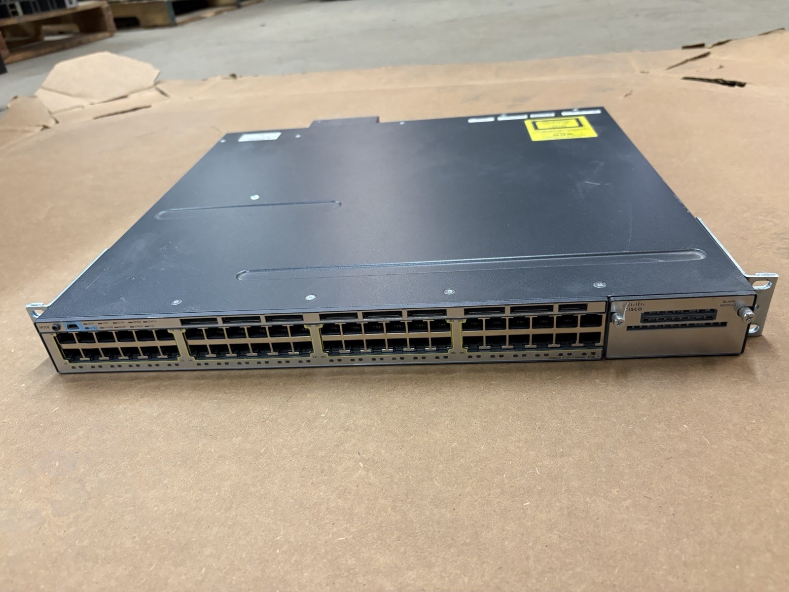 ♻️ Cisco WS-C3750X-48P-S 48-Port PoE+ Gigabit Switch w/ Mounts & Power Supply