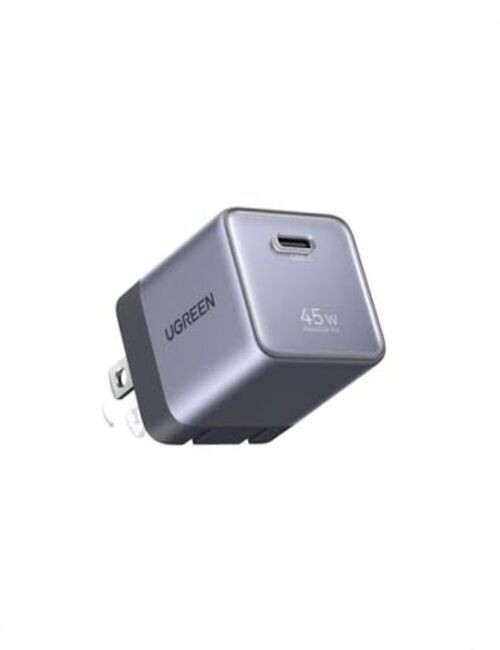 Nexode Air 45W USB C Charger Block, Foldable Plug Ultra Mini GaN Charger Grey