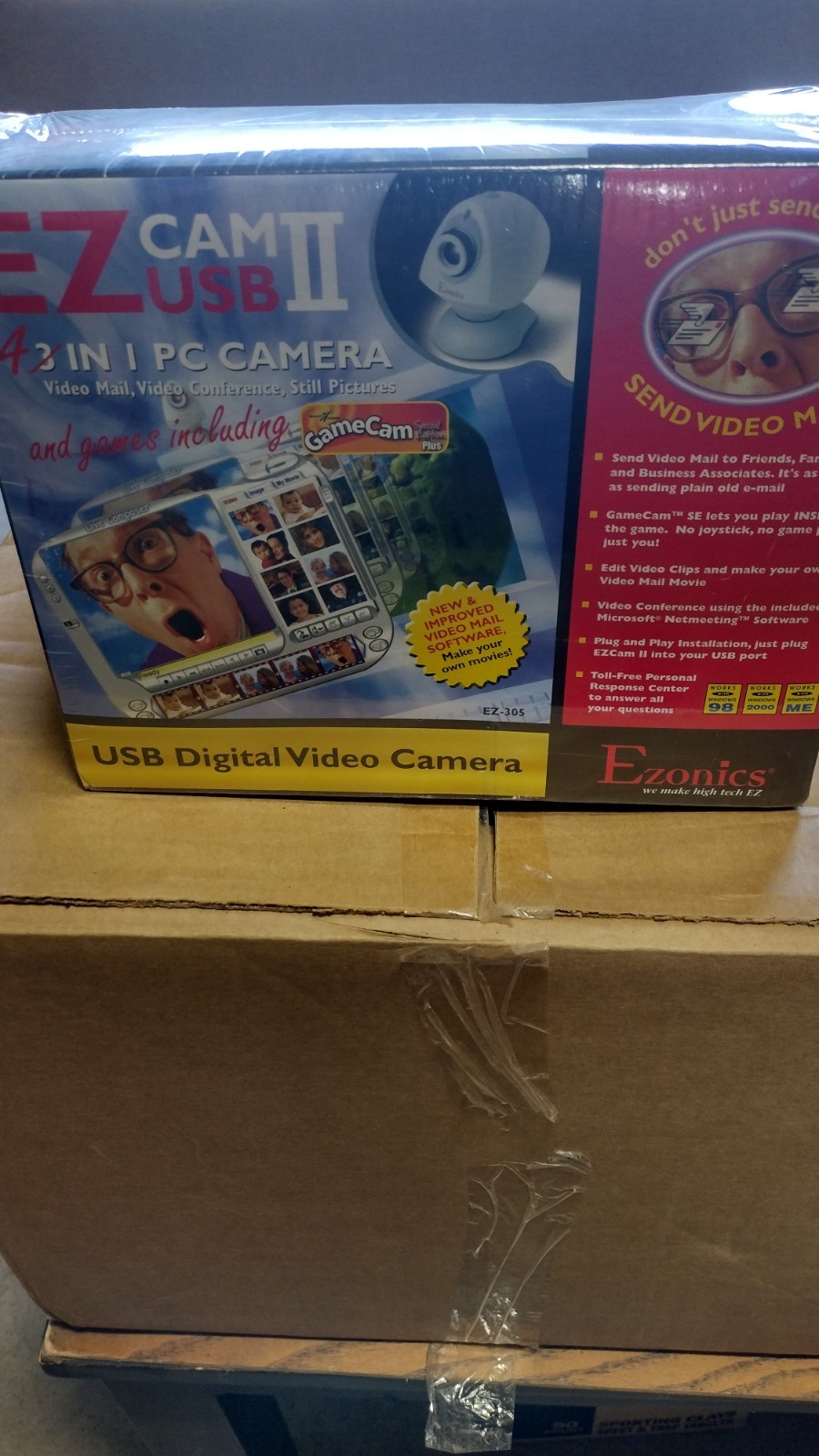 Radio Shack Vintage Ezonics EZ-306 Web Cam - USB 3 in 1 PC Digital Video Camera