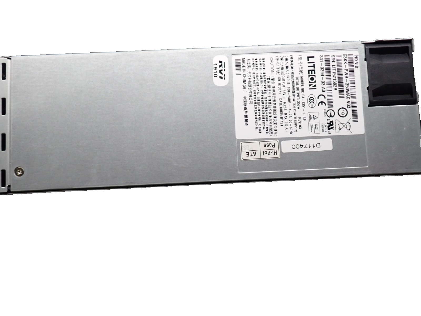 Cisco PWR-350WAC 350W Hot Swap PSU High Efficiency Power Supply