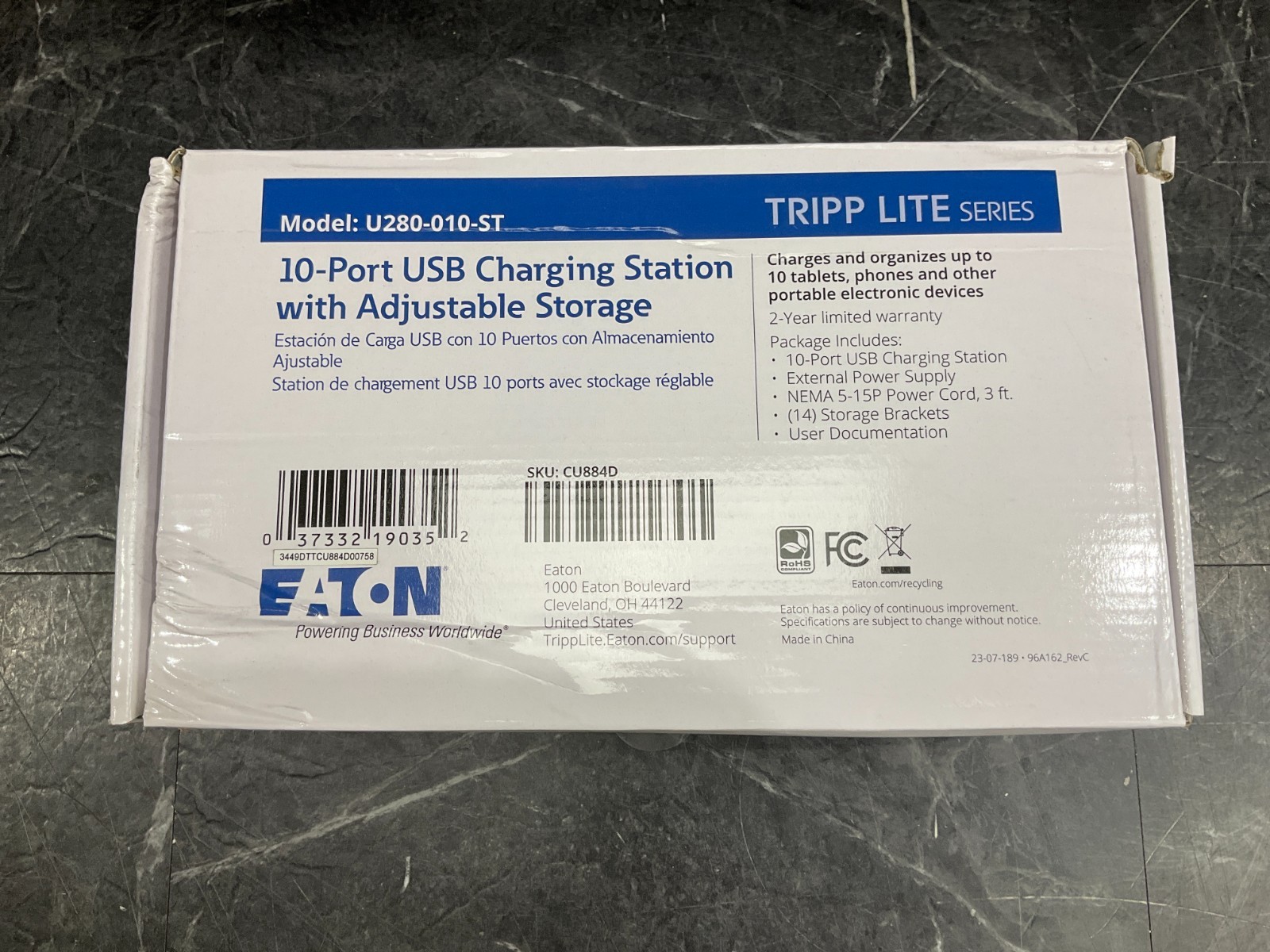 Tripp Lite 10 port USB Charger U280-010-ST ✅ ❤️️ ✅ ❤️ NEW OPEN BOX ✅ ❤️️ ✅ ❤️