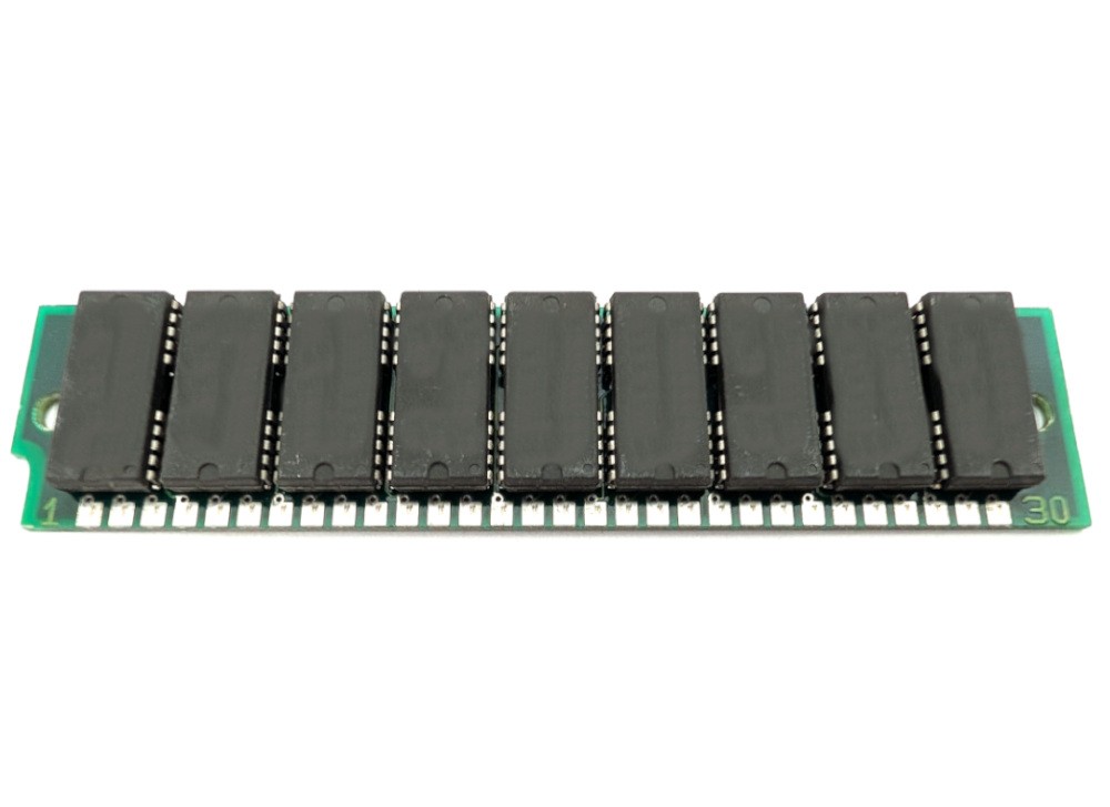 1MB 30-Pin FPM SIMM PC 1Mx9 70ns Siemens HYM91000S-70 Memory Single Sided 5Volt
