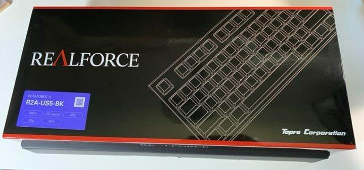 Topre Realforce R2A-US5-BK Keyboard with Original Box Used from Japan