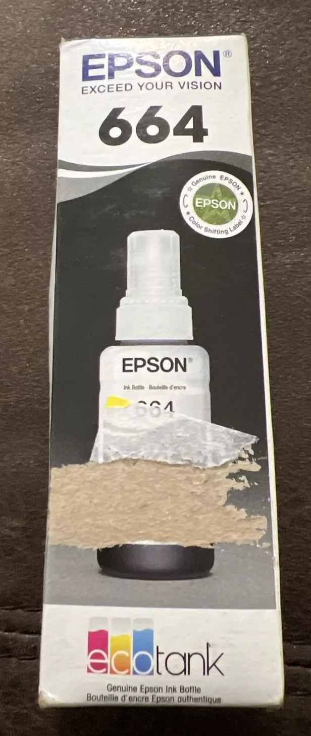 Epson Ecotank Ink 664 Black Ink Cartridge Exp 01/2020