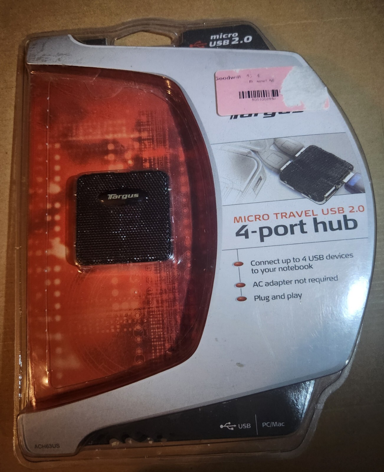 Targus ACH63US Micro Travel USB 2.0 4-Port Hub W/ Connecting Adapters Buy It Now