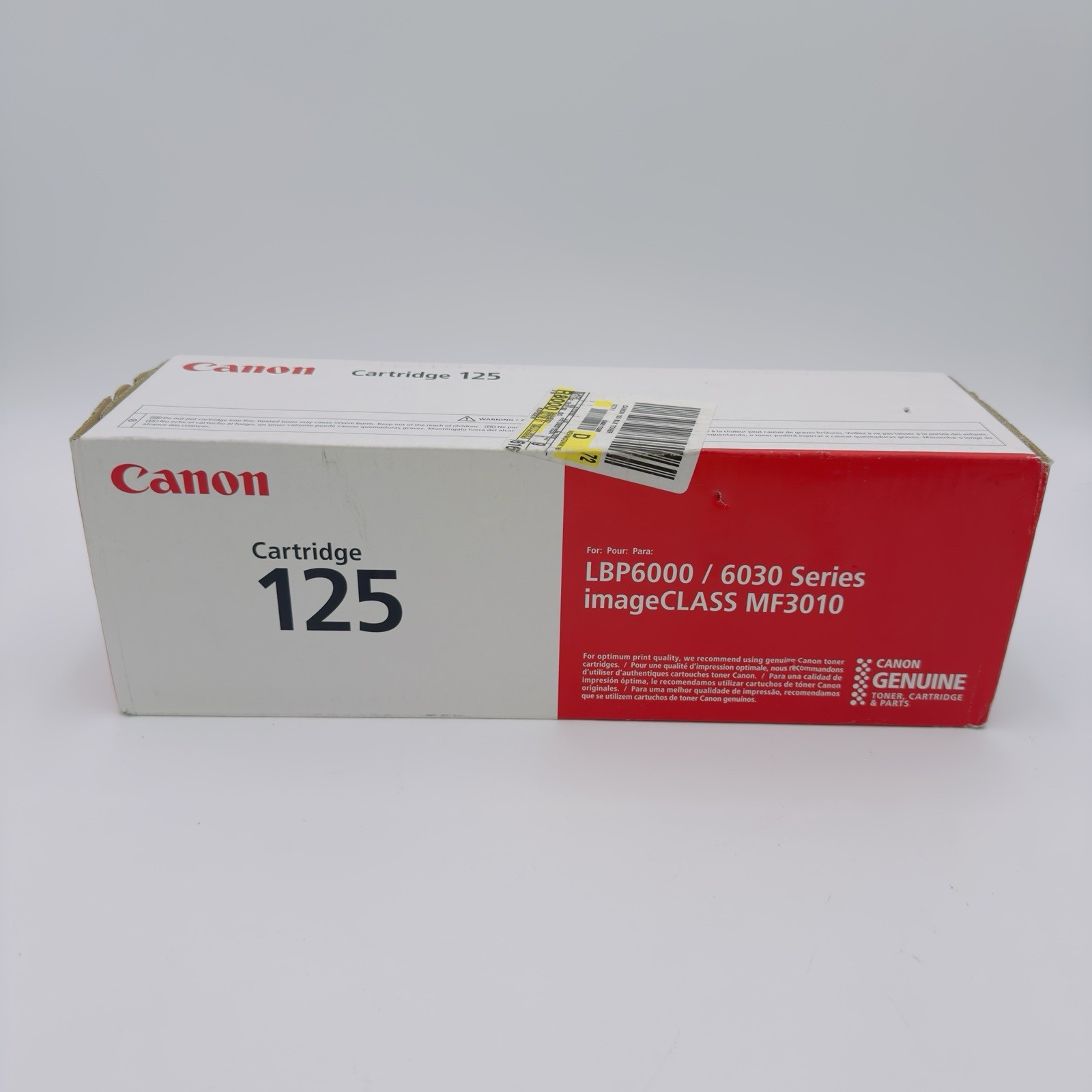 Genuine Canon 125 Black Toner Cartridge 3484B001 OEM LBP6000 LBP6030 MF3010 New