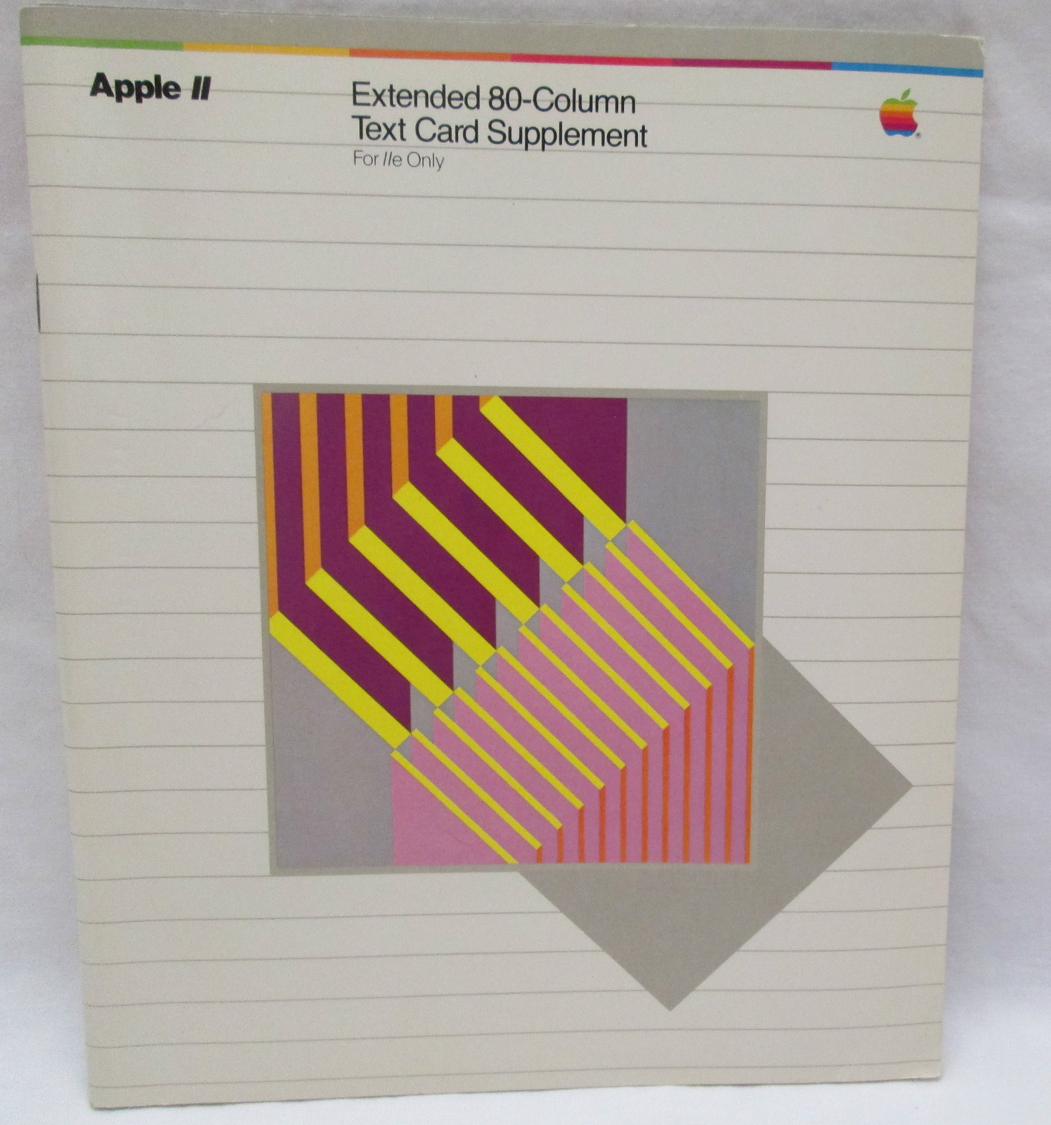 Vintage 1982 Apple II Computer 2 Extended 80 Column Text Card Supplement Manual