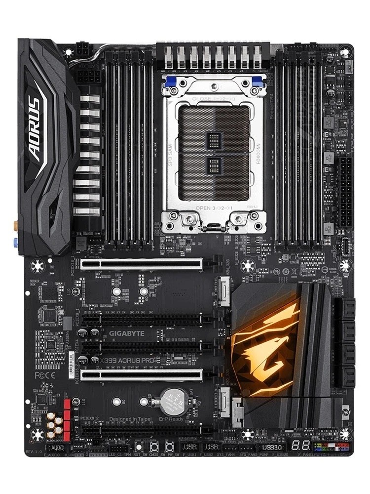 For GIGABYTE X399 AORUS PRO Motherboard DDR4 3×M.2 8×SATAIII ATX