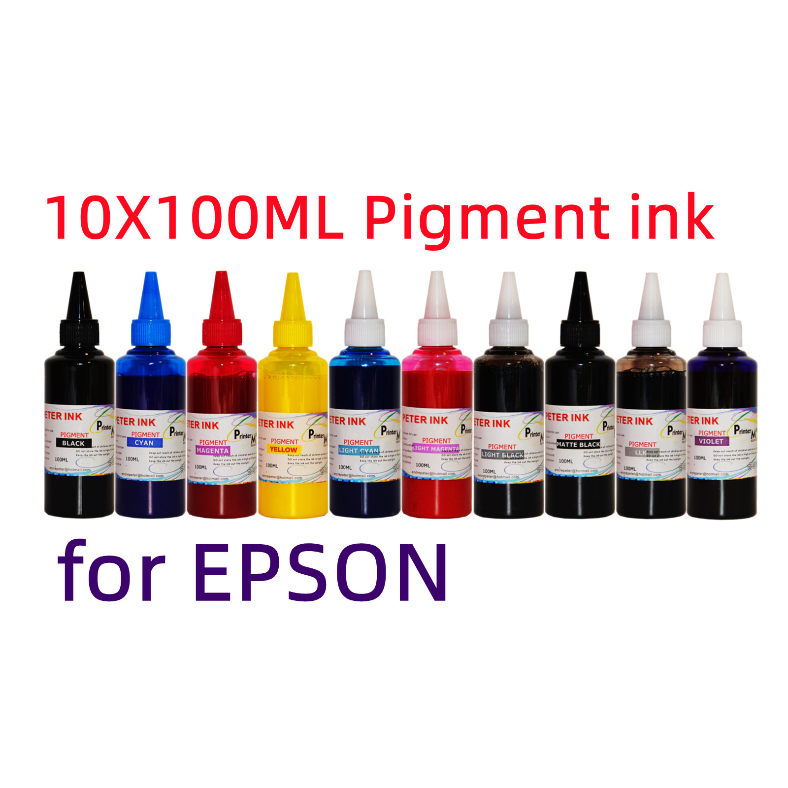 10X100ML Premium Pigment refill ink for P5370 printer -sample