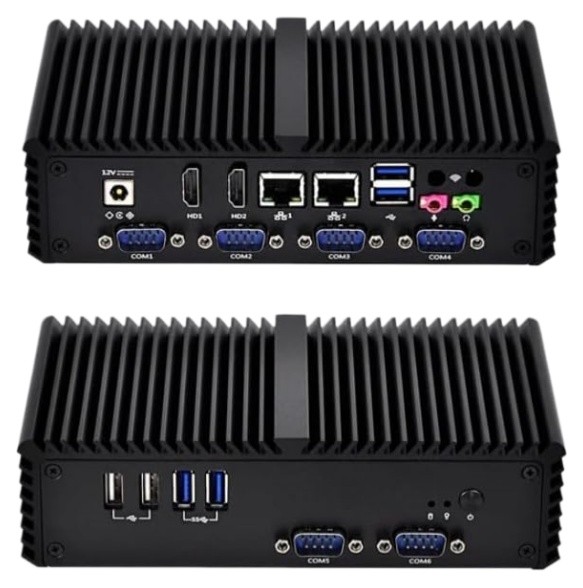 Qotom Q310P Mini PC Celeron 3215U 8GB 256GB SSD COM RS232 Serial Port IPC POS PC