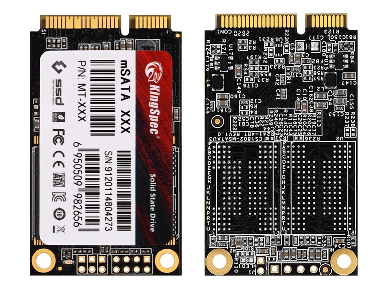 KingSpec mSATA SSD Internal Solid State Drive 256GBData Storage SATA Hard Drives